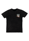 Men's Crew Neck AZ Collage | Black Stone Wash