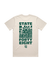 Men's Crew Neck Pocket Tee Block Desert | Bone 