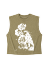 Women's Heavy Muscle Tee Sonoran Bloom | Faded Army 