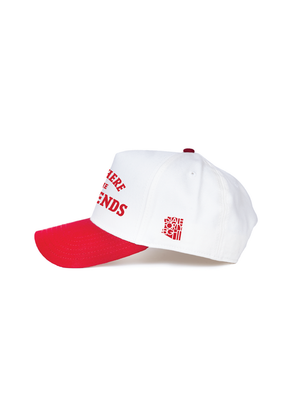 Frame Snapback Hat SFE Tight Ends | Red & White - State Forty Eight