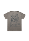 Youth Heavy Stone Wash Crew Neck Where The Sun Shines | Faded Grey - State Forty Eight