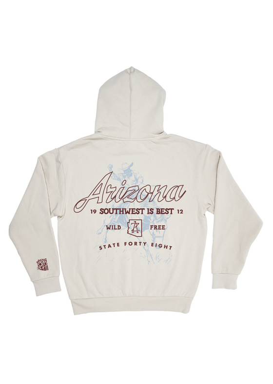 Men's Hooded Sweatshirt Wild and Free | Ivory