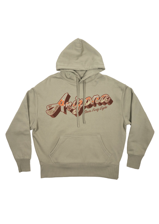 Women’s Heavy Hoodie Prickly Pear Script | Eucalyptus 