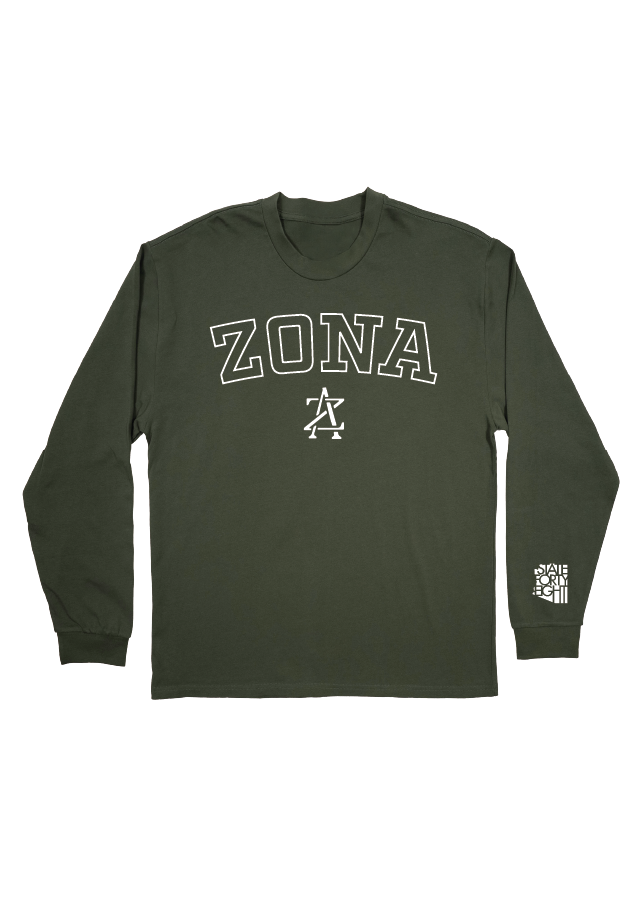 Men's Long Sleeve Crew Neck Zona | Cypress | State Forty Eight