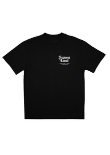  Men's Crew Neck Support Local | Faded Black