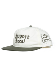  Snapback Hat Support Local | Natural & Army