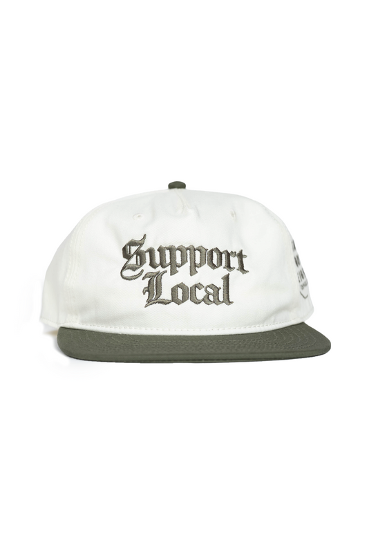 Snapback Hat Support Local | Natural & Army