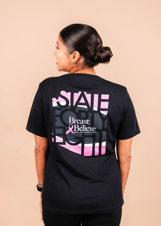 Women’s Relaxed V-Neck Larry Fitzgerald Foundation | Black & Pink