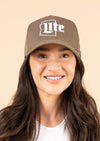 Frame Snapback Hat Miller Lite | Walnut