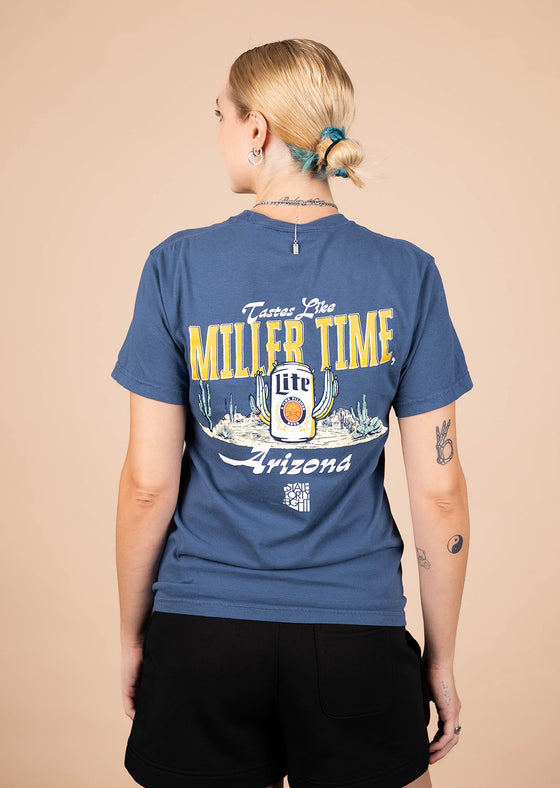 Men's Pocket Crew Neck Miller Lite | Midnight - State Forty Eight