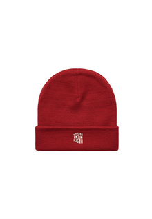  Cuff Beanie Classic | Cardinal Red & Cream