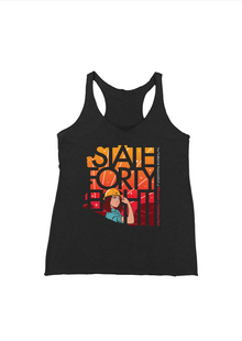  Women's Racerback Tank Top NAWIC Spring Forum | Vintage Black - State Forty Eight