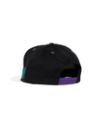 Snapback Hat Almighty Sun Day Snake Tooth | Cream & Black - State Forty Eight