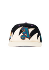 Snapback Hat Almighty Sun Day Snake Tooth | Cream & Black - State Forty Eight