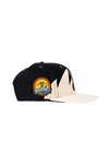 Snapback Hat Almighty Sun Day Snake Tooth | Cream & Black - State Forty Eight