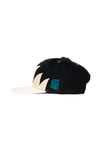 Snapback Hat Almighty Sun Day Snake Tooth | Cream & Black - State Forty Eight