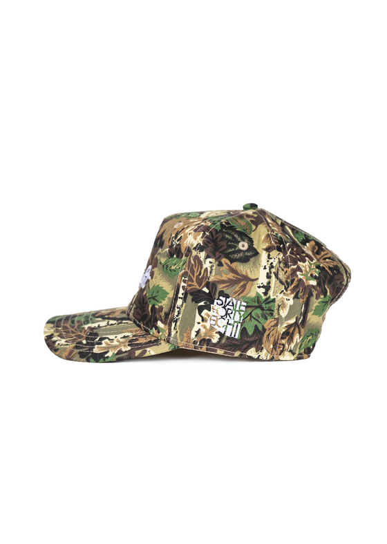 Frame Snapback Hat Cursive Rope | Camo & White - State Forty Eight