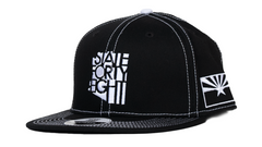 Snapback Hat Classic Pinstripes | Black & White