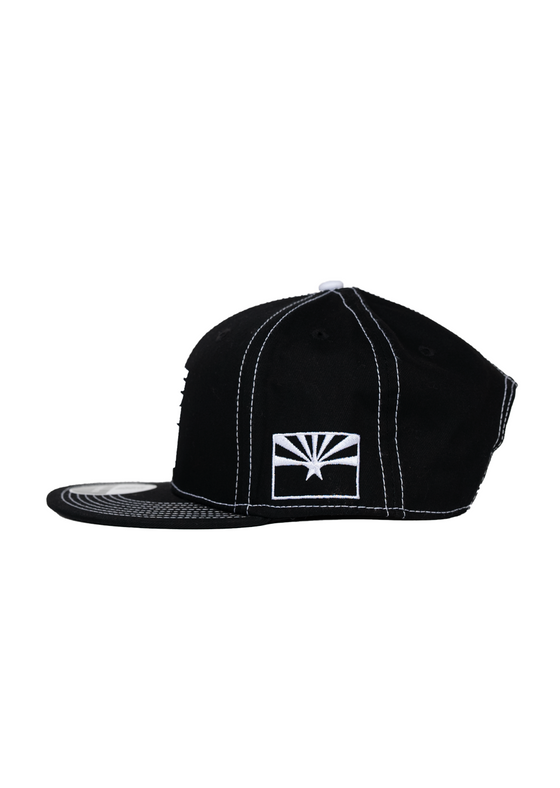 Snapback Hat Classic Pinstripes | Black & White