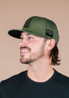 Snapback Hat Classic | Military Green & Black