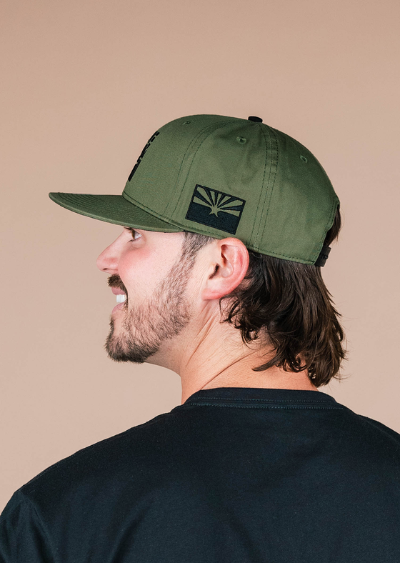 Snapback Hat Classic | Military Green & Black