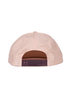 Snapback Hat Summer Script | Pale Peach & Maroon