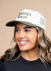 Snapback Hat Support Local | Natural & Army - State Forty Eight