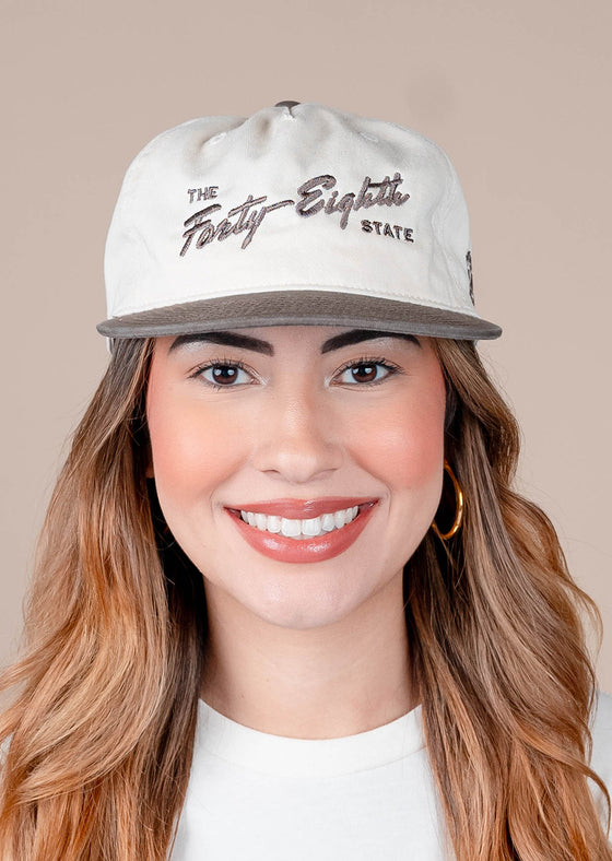 Snapback Hat The Forty Eighth State | Natural & Walnut