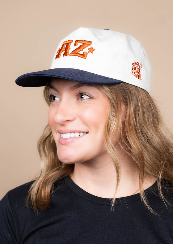 Snapback Hat Western AZ | Natural & Midnight