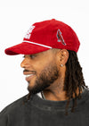 Snapback Rope Hat Cardinal | Red & White 