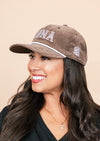 Snapback Rope Hat | Walnut & White  - State Forty Eight