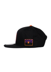 Snapback Hat Classic | Black, Orange & Purple - State Forty Eight