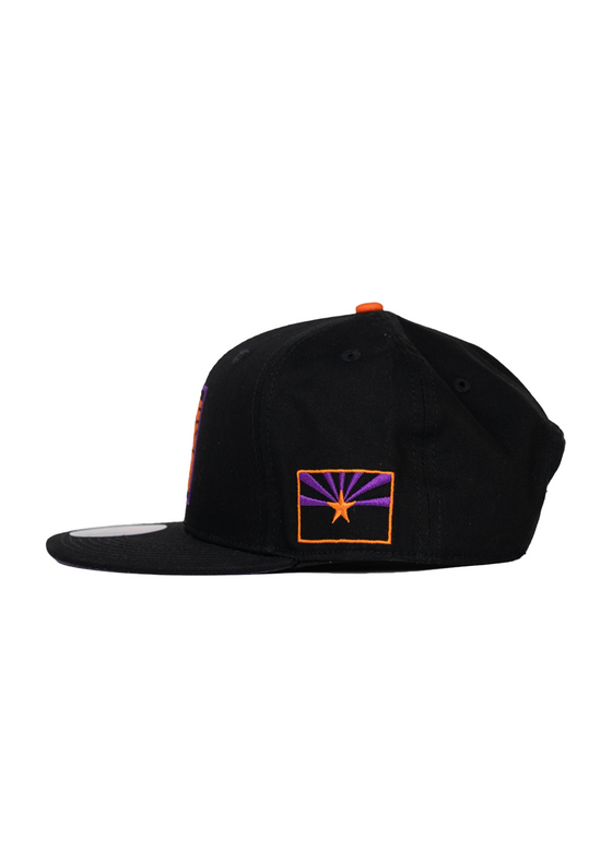 Snapback Hat Classic | Black, Orange & Purple - State Forty Eight