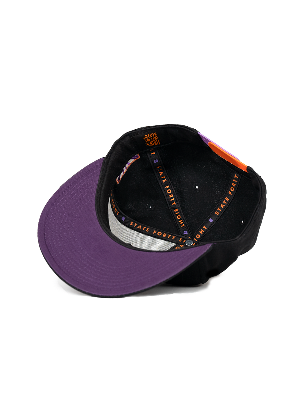 Snapback Hat Classic Black Orange Purple
