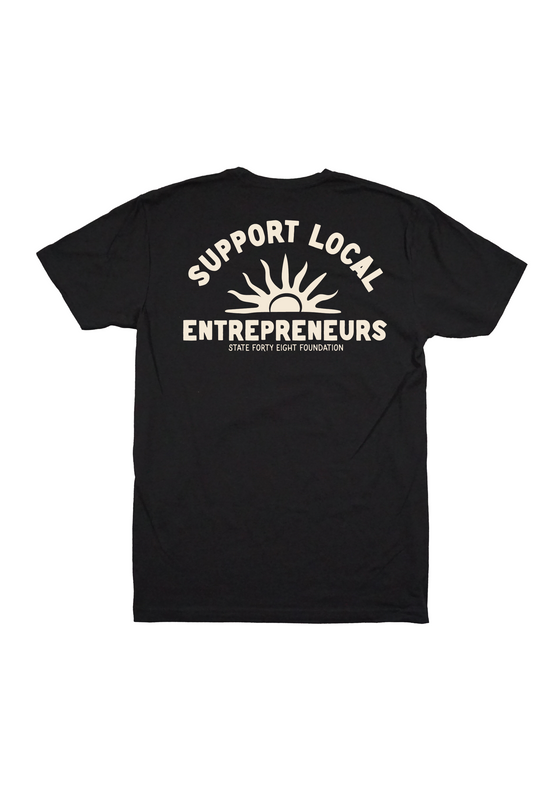 Men’s Crew Neck Support Local Entrepreneurs | Black