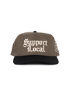 Snapback Hat SFEF Support Local | Walnut & Black - State Forty Eight