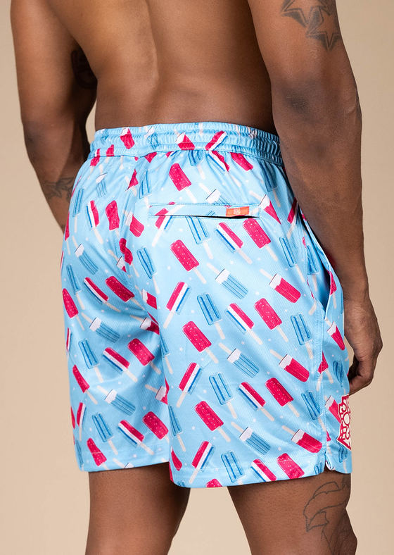 Men's Mesh Shorts Sweet Freedom | Red, White, & Blue