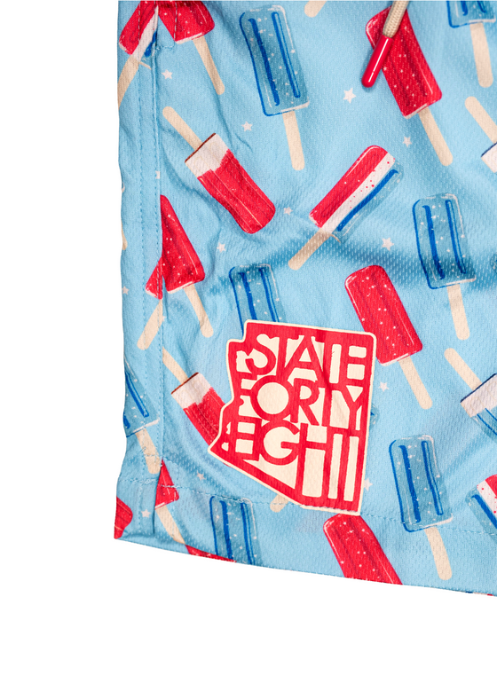 Men's Mesh Shorts Sweet Freedom | Red, White, & Blue