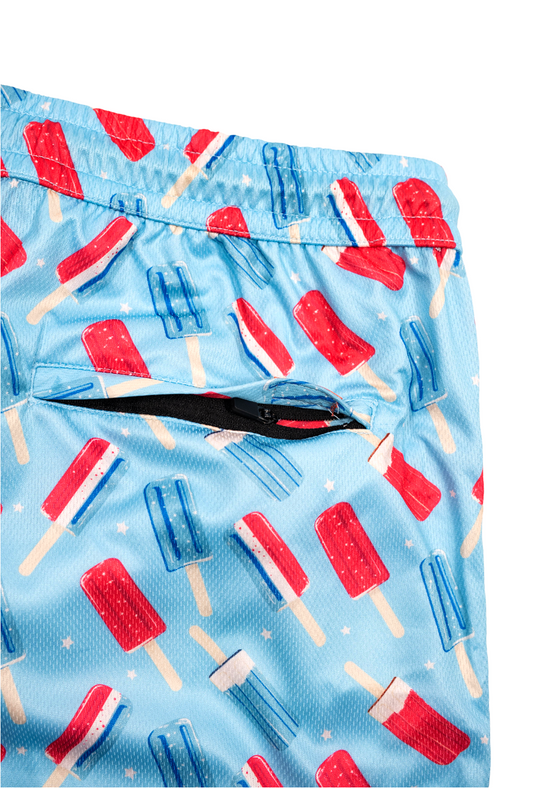 Men's Mesh Shorts Sweet Freedom | Red, White, & Blue