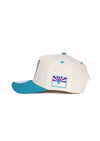 Frame Snapback Hat Classic Throwback | Teal & Purple