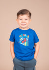 Toddler Crew Neck Scribble | Royal Blue