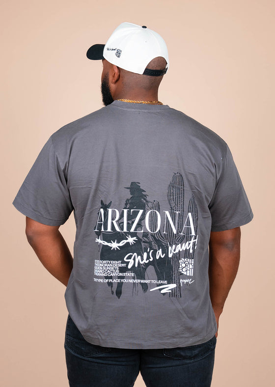 Unisex Heavy Crew Neck She's A Beaut! | Faded Grey - State Forty Eight