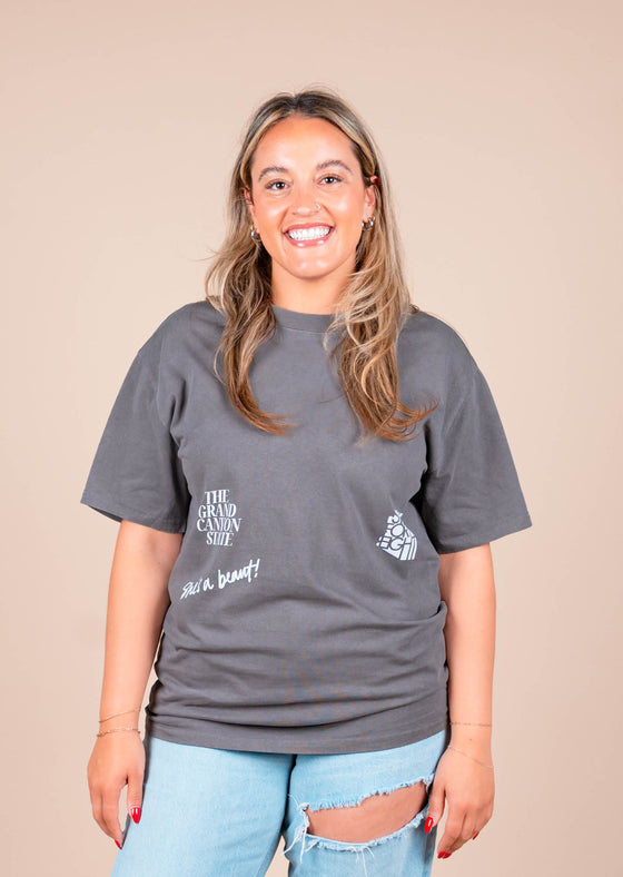 Unisex Heavy Crew Neck She's A Beaut! | Faded Grey - State Forty Eight