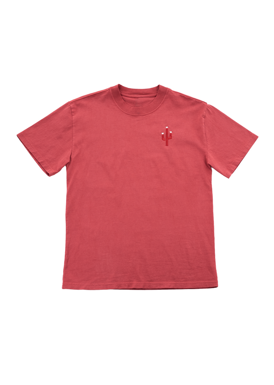 Men's Heavy Crew Neck Cactus Crush 2.0 | Faded Cardinal