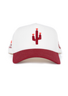 Frame Snapback Hat Cactus Crush 2.0 | Natural & Cardinal  - State Forty Eight