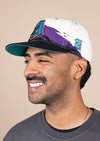 Snapback Hat Almighty Sun Day Splash | Cream & Black