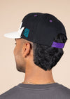 Snapback Hat Almighty Sun Day Snake Tooth | Cream & Black