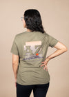 Women's Relaxed Crew Neck WADC July | Olive