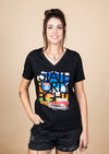 Women's V-Neck WADC May | Black - State Forty Eight