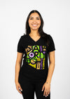 Women's Relaxed V-Neck WADC September | Black
